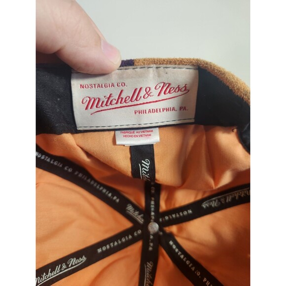 BROOKLYN NETS HAT MITCHELL & NESS NBA CRAZE‎ CUT  SNAPBACK CAP SUEDE RARE - Picture 6 of 8